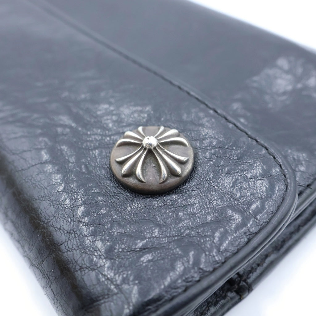 CHROME HEARTS(クロムハーツ) WAVE ウェーブ レザーウォレット 財布 ブラック