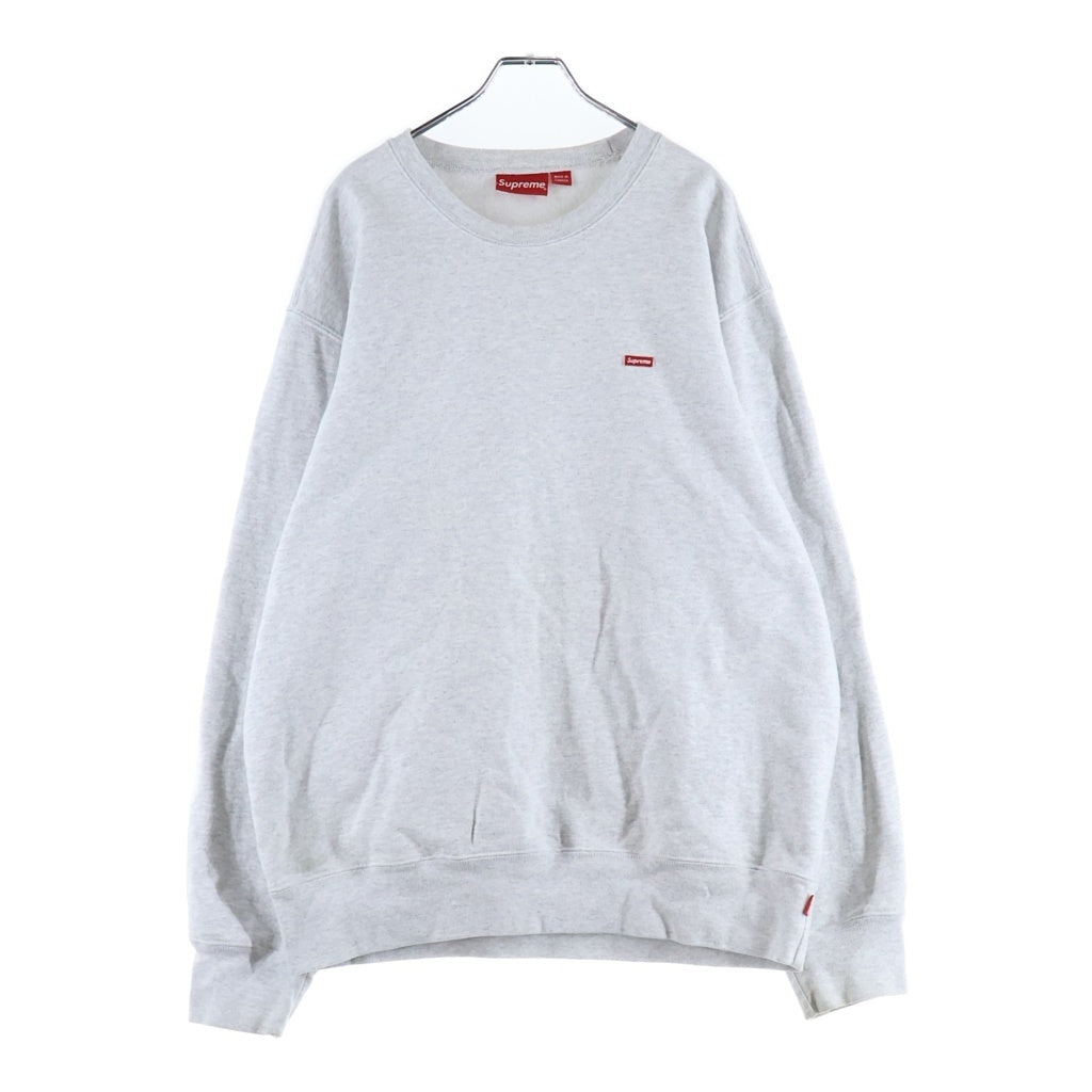 SUPREME(シュプリーム) 25AW Small Box Crewneck スモールボックスクルーネック長袖スウェットトレーナー グレー