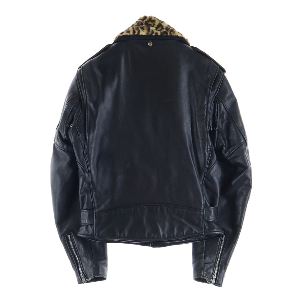 SCHOTT(ショット) 90s VINTAGE Double Riders Jacket ヴィンテージ ファー付き 618 ダブルライダースレザージャケット ブラック