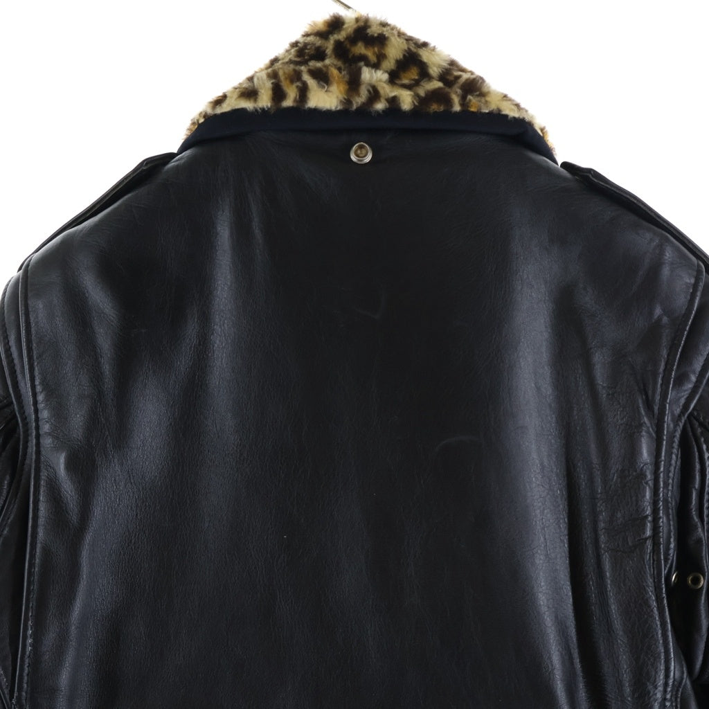SCHOTT(ショット) 90s VINTAGE Double Riders Jacket ヴィンテージ ファー付き 618 ダブルライダースレザージャケット ブラック