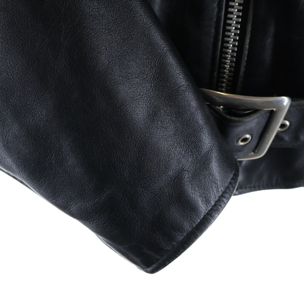 SCHOTT(ショット) 90s VINTAGE Double Riders Jacket ヴィンテージ ファー付き 618 ダブルライダースレザージャケット ブラック