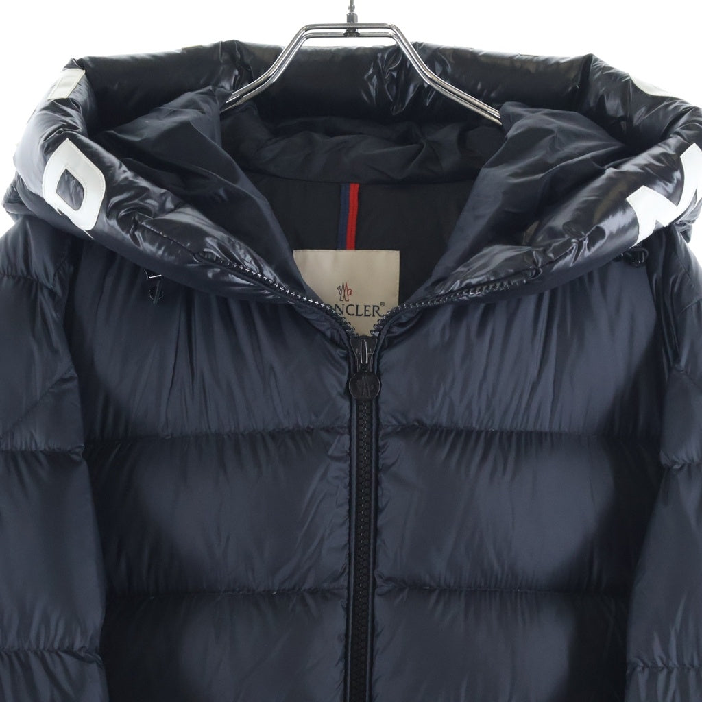 MONCLER(モンクレール) SALZMAN GIUBBOTTO サルズマン ジュボット ロゴライン フーデッドジップアップダウンジャケット ブラック G20911A00009 53048