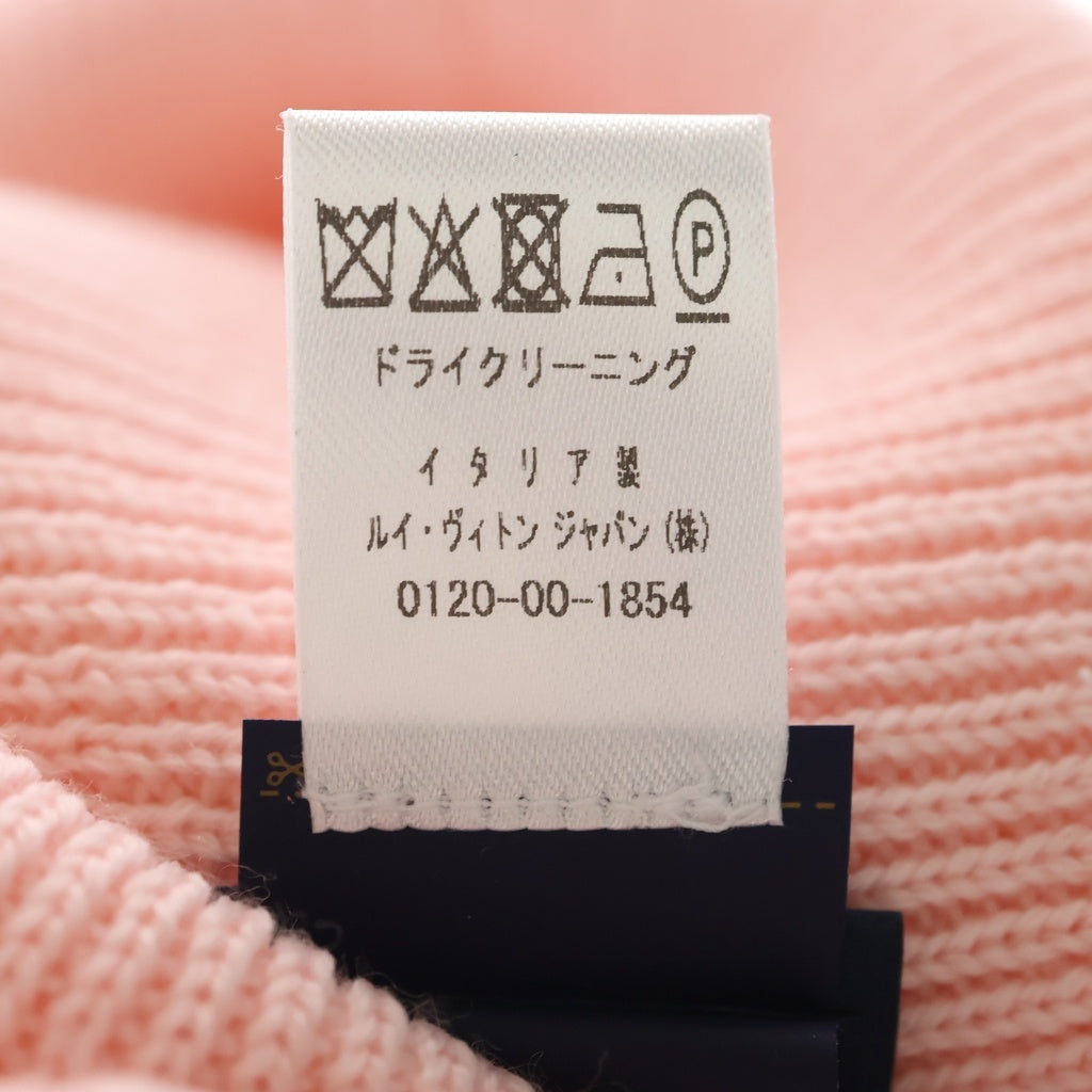 LOUIS VUITTON(ルイヴィトン) エンブロイダリー ロゴ刺繍 シグネチャー ビーニー ニット帽 ピンク M5324A
