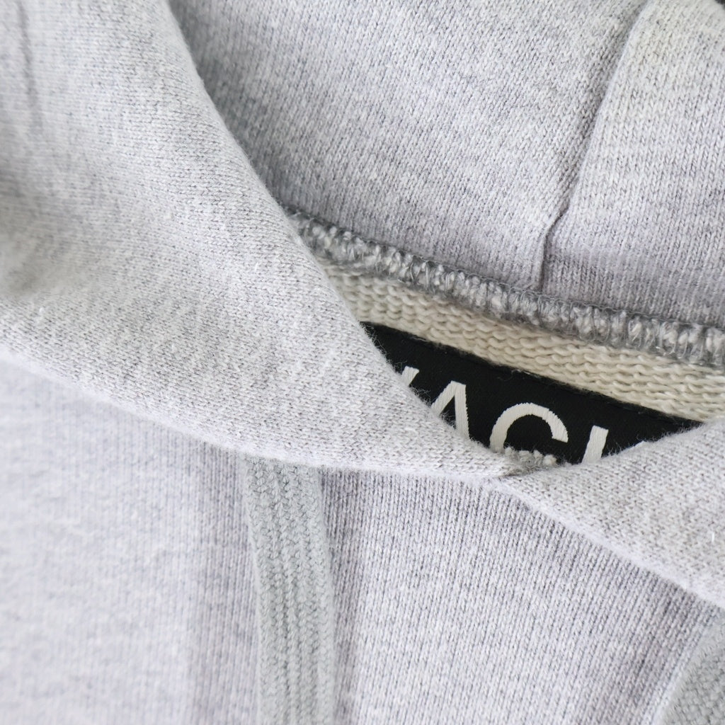 WACKO MARIA(ワコマリア) HEAVY WEIGHT PULLOVER HOODED SWEAT SHIRT ヘビーウェイト 両面ロゴ刺繍 プルオーバー長袖スウェットパーカー フーディ グレー