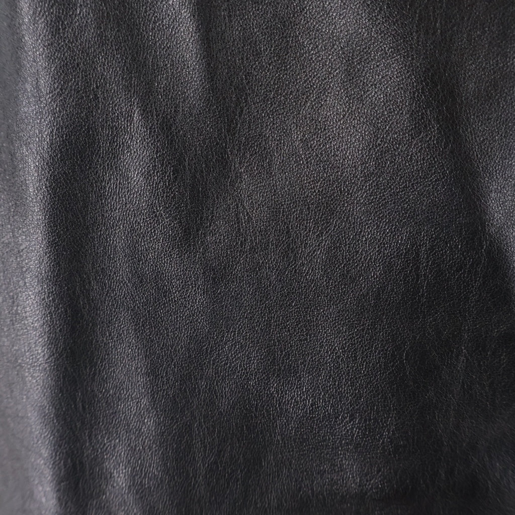 JIL SANDER(ジルサンダー) METALLIC LEATHER JACKET メタリック レザーテーラードジャケット ブラック