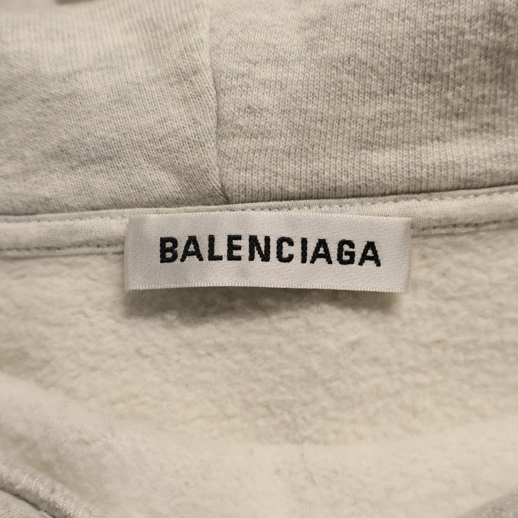 BALENCIAGA(バレンシアガ) 17AW フードロゴプルオーバーパーカー グレー TYK45 520489