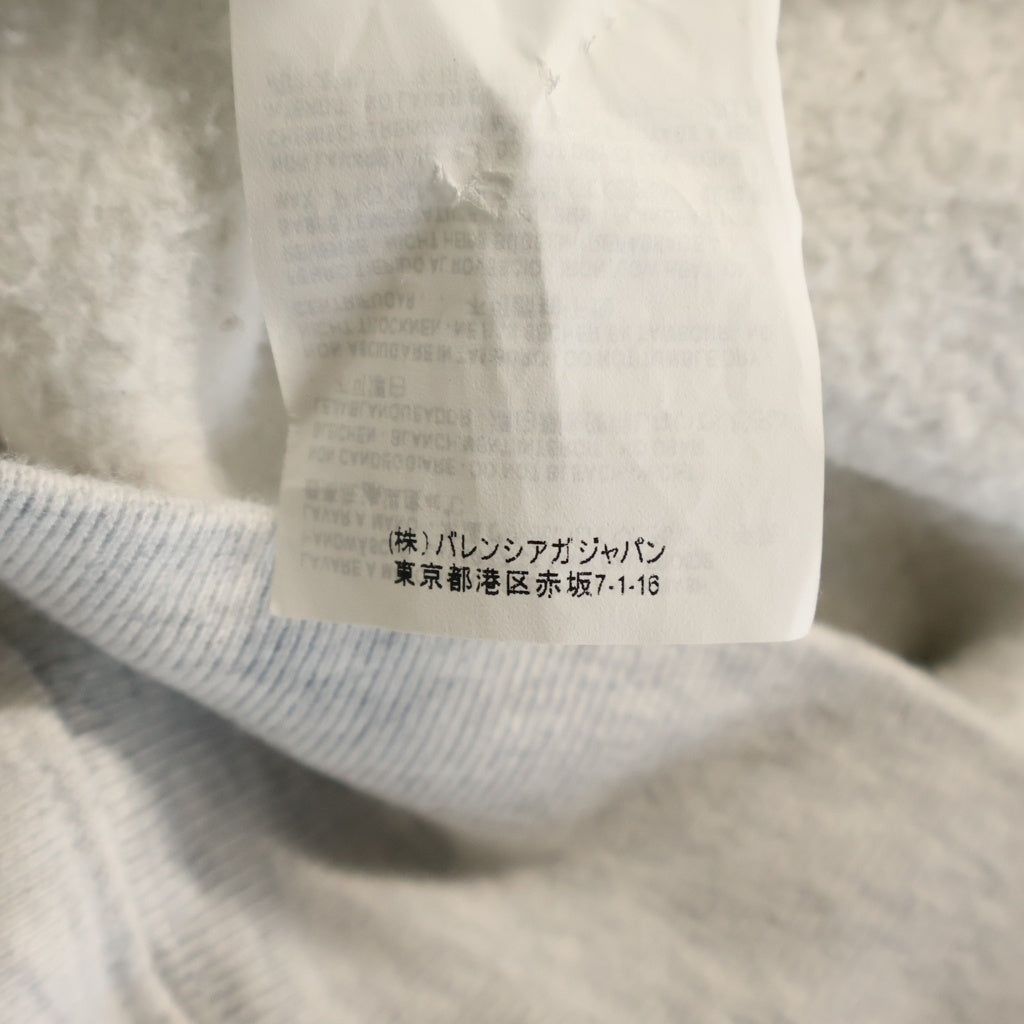 BALENCIAGA(バレンシアガ) 17AW フードロゴプルオーバーパーカー グレー TYK45 520489