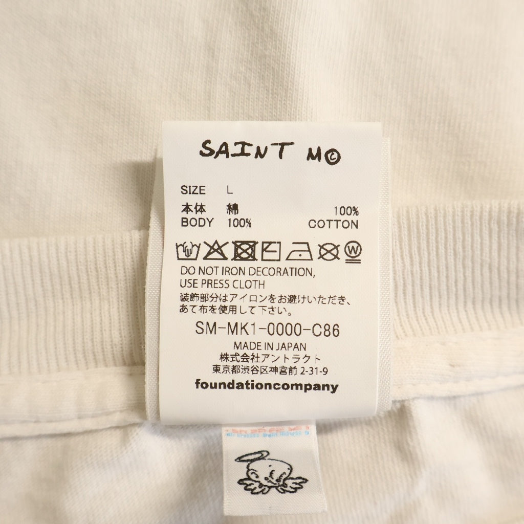 SAINT MICHAEL(セントマイケル) 26AW DSNY SS T-SHIRT/FANTASIA クルーネック半袖Tシャツカットソー ホワイト SM-MK1-0000-C86