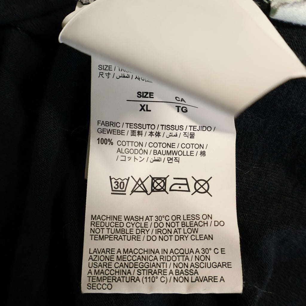 OFF-WHITE(オフホワイト) 19AW ×UNDERCOVER Split Box Logo アンダーカバー スプリットボックスロゴ クルーネック半袖Tシャツカットソー ブラック OMAA061G19877011