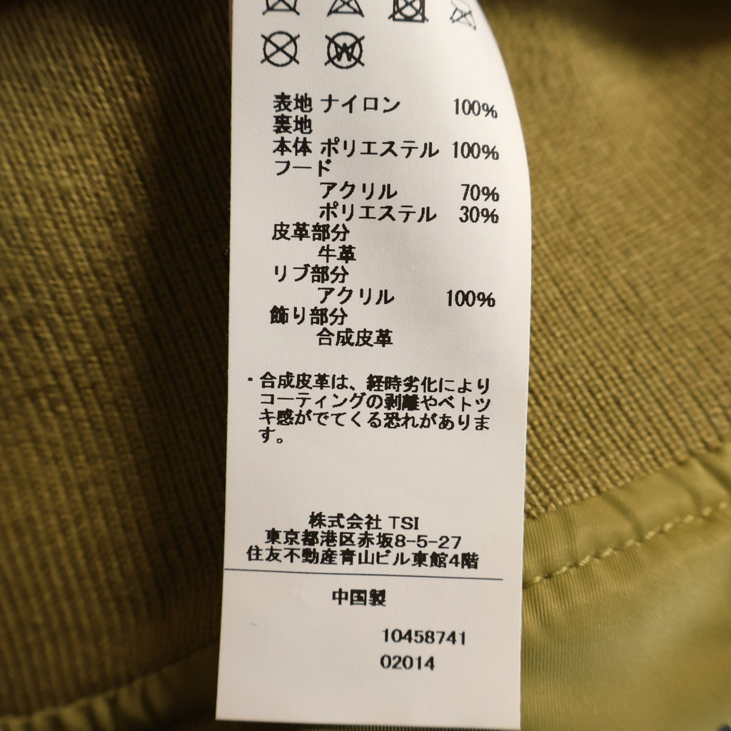 AVIREX(アヴィレックス) MA-1 REMODEL MARK2 リモデル マーク2 ジップアップブルゾンジャケット ボンバージャケット カーキ/オレンジ 783-8252056
