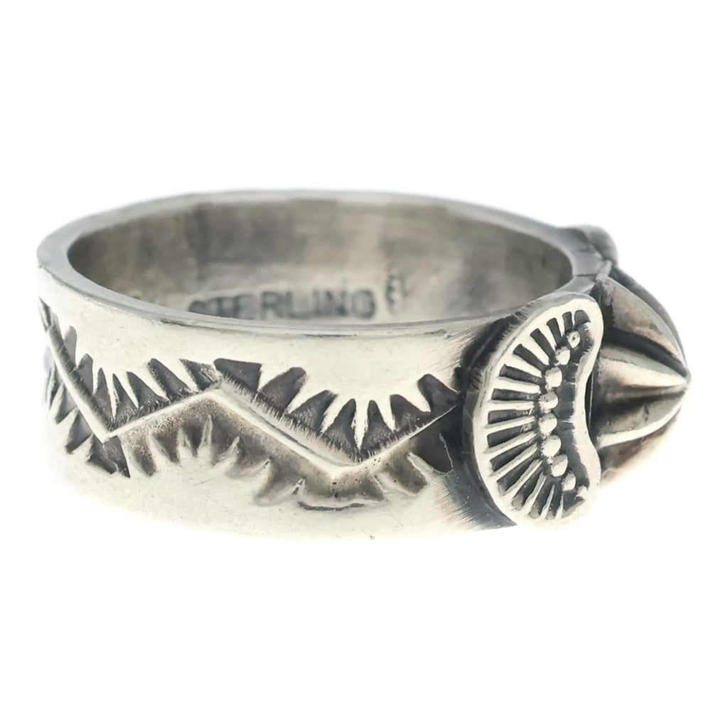 INDIAN JEWELRY(インディアンジュエリー) NAVAJO SUNSHINE REEVES ナバホ族 サンシャイン リーブス スターリング アポロコンチョリング 指輪 シルバー