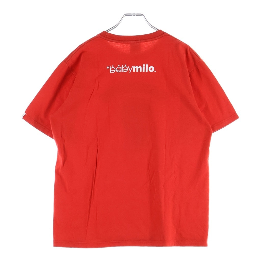A BATHING APE(アベイシングエイプ) VINTAGE 90s BABY MILO ベイビーマイロ クルーネック半袖Tシャツカットソー レッド