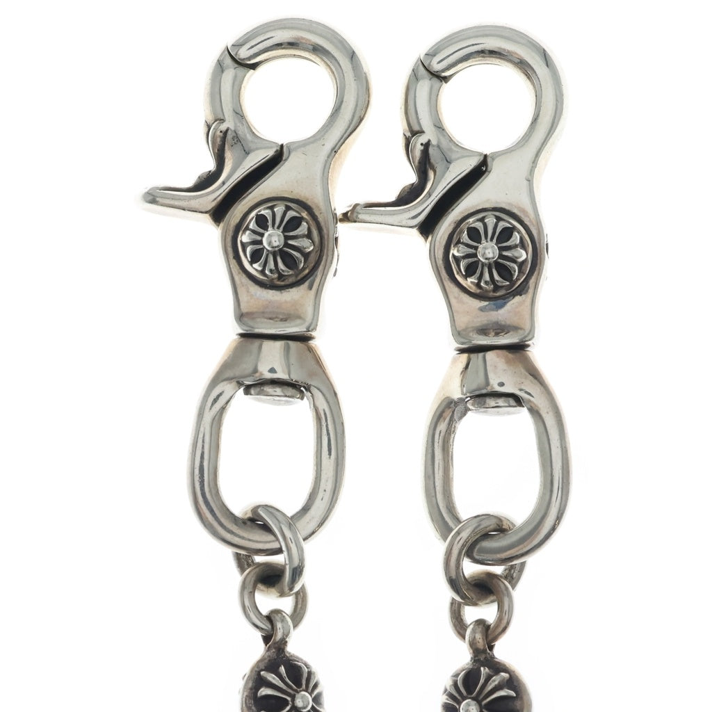CHROME HEARTS(クロムハーツ) 1BALL SHORT-T/2クリップショート#1クロスボール ウォレットチェーン シルバー BCA062