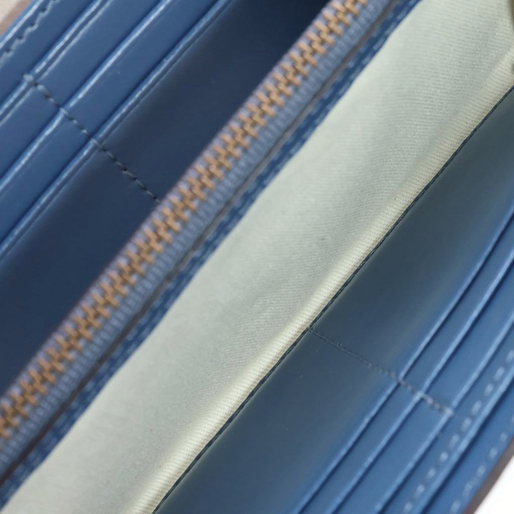 POLO RALPH LAUREN(ポロラルフローレン) Shoulder Wallet ステアヘッド チェーンショルダーレザーウォレット ブルー レディース