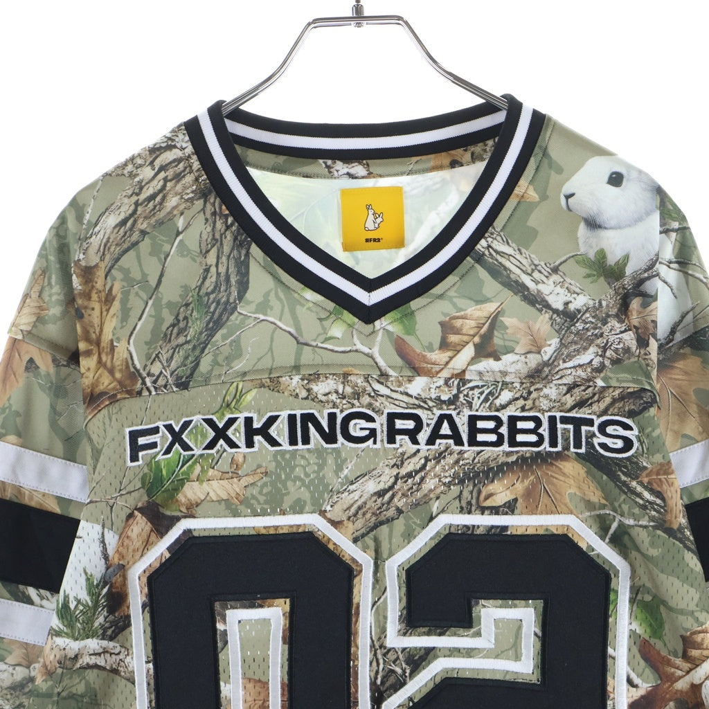 FR2(エフアールツー) 24SS Football Game Shirt リアルツリー フットボールゲームシャツ 長袖Tシャツカットソー カーキ FRC4151