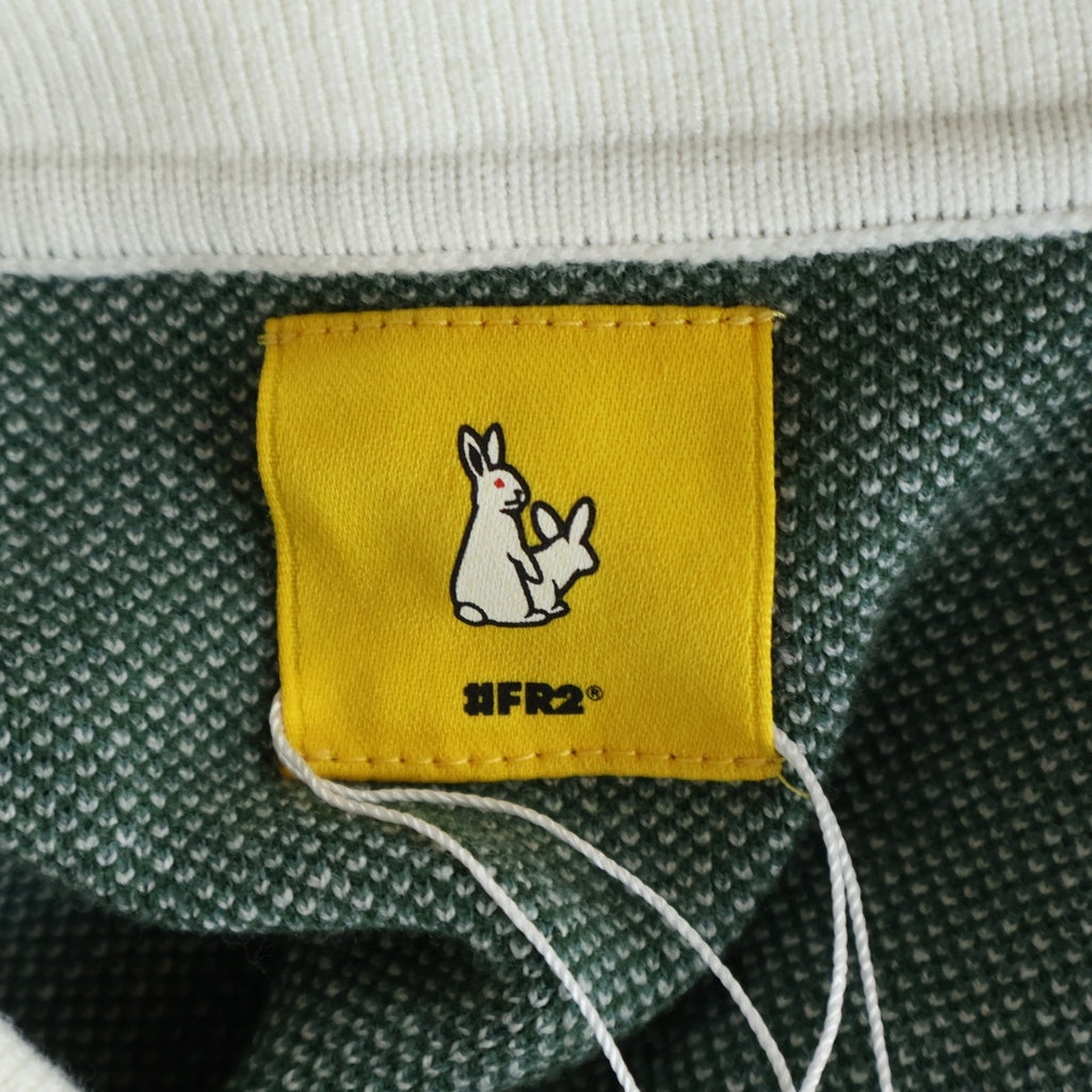 FR2(エフアールツー) 26SS Game Knit Shirt ハーフジップ 長袖ゲームニットシャツ グリーン FRK052