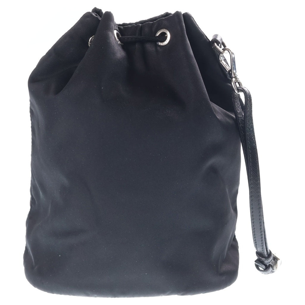 PRADA(プラダ) Re-Nylon リナイロン 巾着 ポーチ ブラック 1NS369 R067 レディース