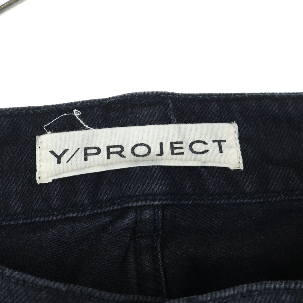 Y/PROJECT(ワイプロジェクト) 23AW EVERGREEN WIRE JEANS エバーグリーン ワイヤーデニムパンツ ジーンズ ブラック