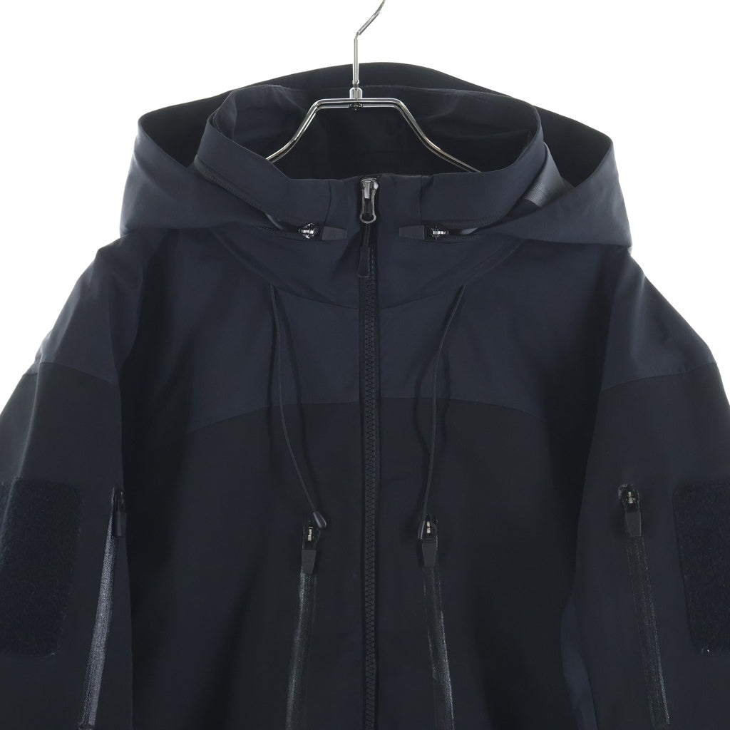 NO BRAND(ノーブランド) 【REINDEE LUSION】 レインディ リューション 24AW 全天候型ハードシェル3レイヤーパフォーマンスナイロンジャケット ブラック