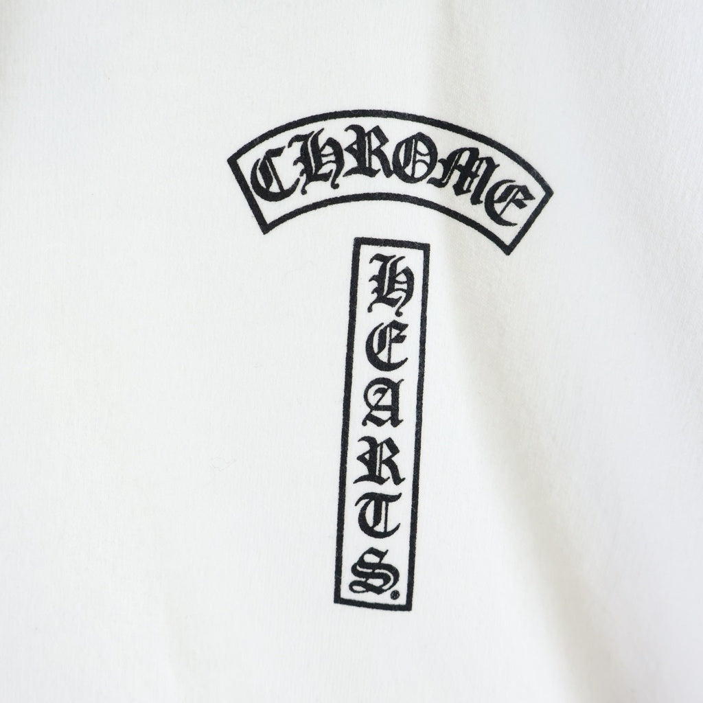 CHROME HEARTS(クロムハーツ) SWTSHRT HD ZIP バックアーチロゴジップアップパーカー ホワイト