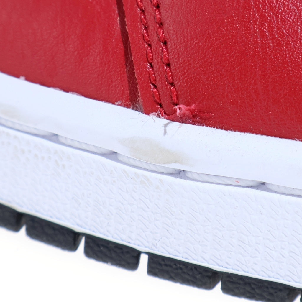NIKE(ナイキ) Air Jordan 1 Mid Chicago Black Toe エアジョーダン1 ミッド シカゴ ブラックトゥ ハイカットスニーカー US9.5/27.5cm レッド 554724-069
