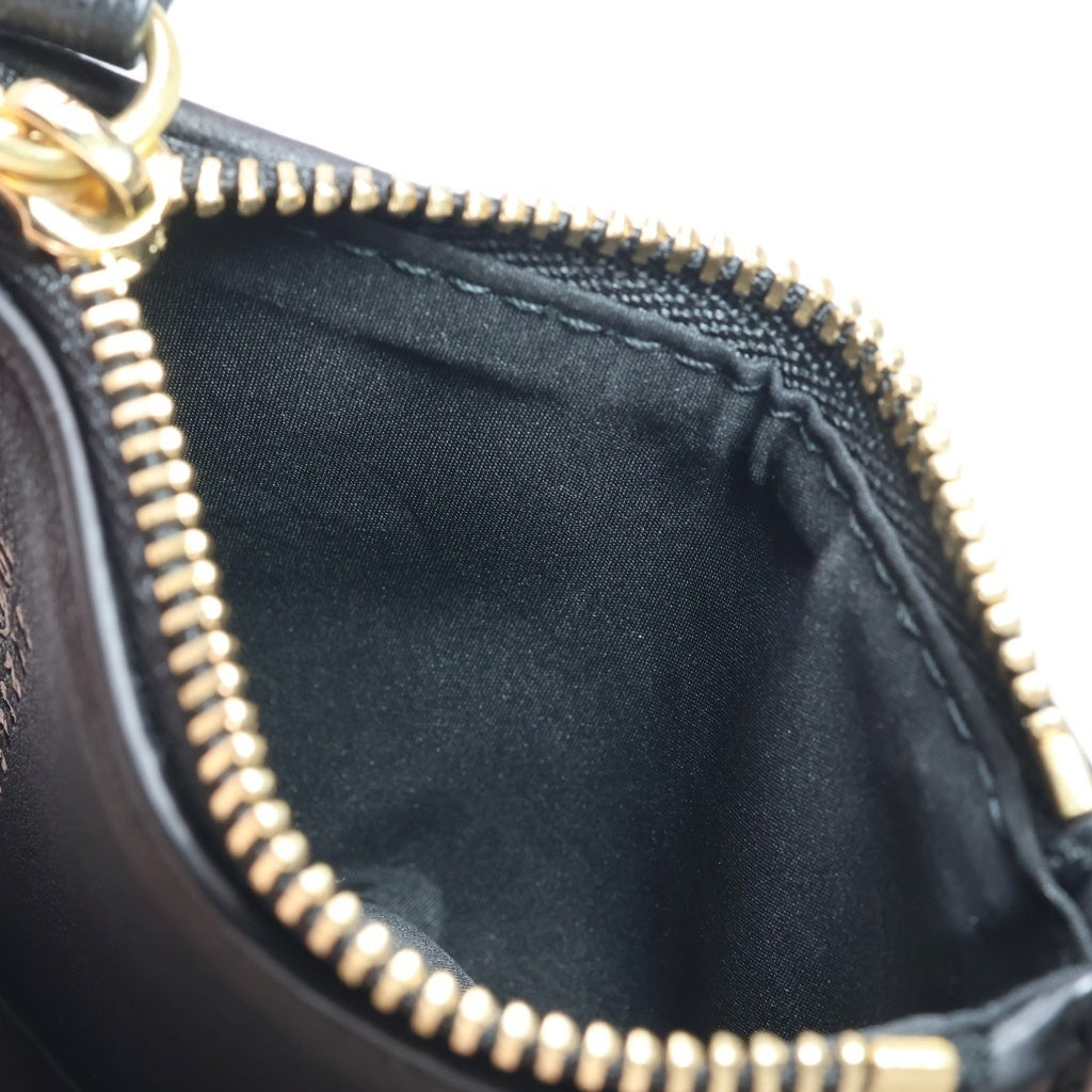 Maison Margiela(メゾンマルジェラ) Glam Slam グラムスラム スリーフォールド レザー 三つ折り財布 コンパクトウォレット ブラック レディース