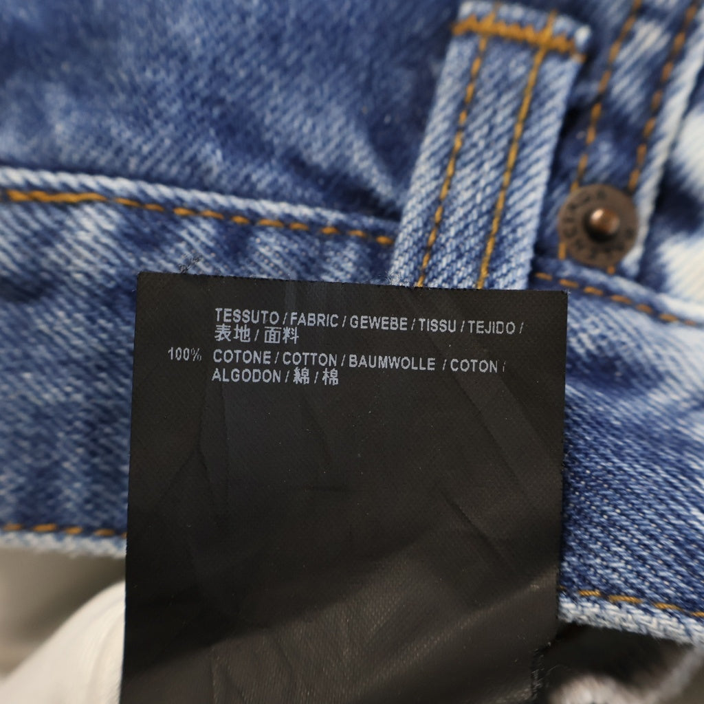 BALENCIAGA(バレンシアガ) 18SS ブリーチデニムパンツ ジーンズ インディゴ/ホワイト 509122 TYE22