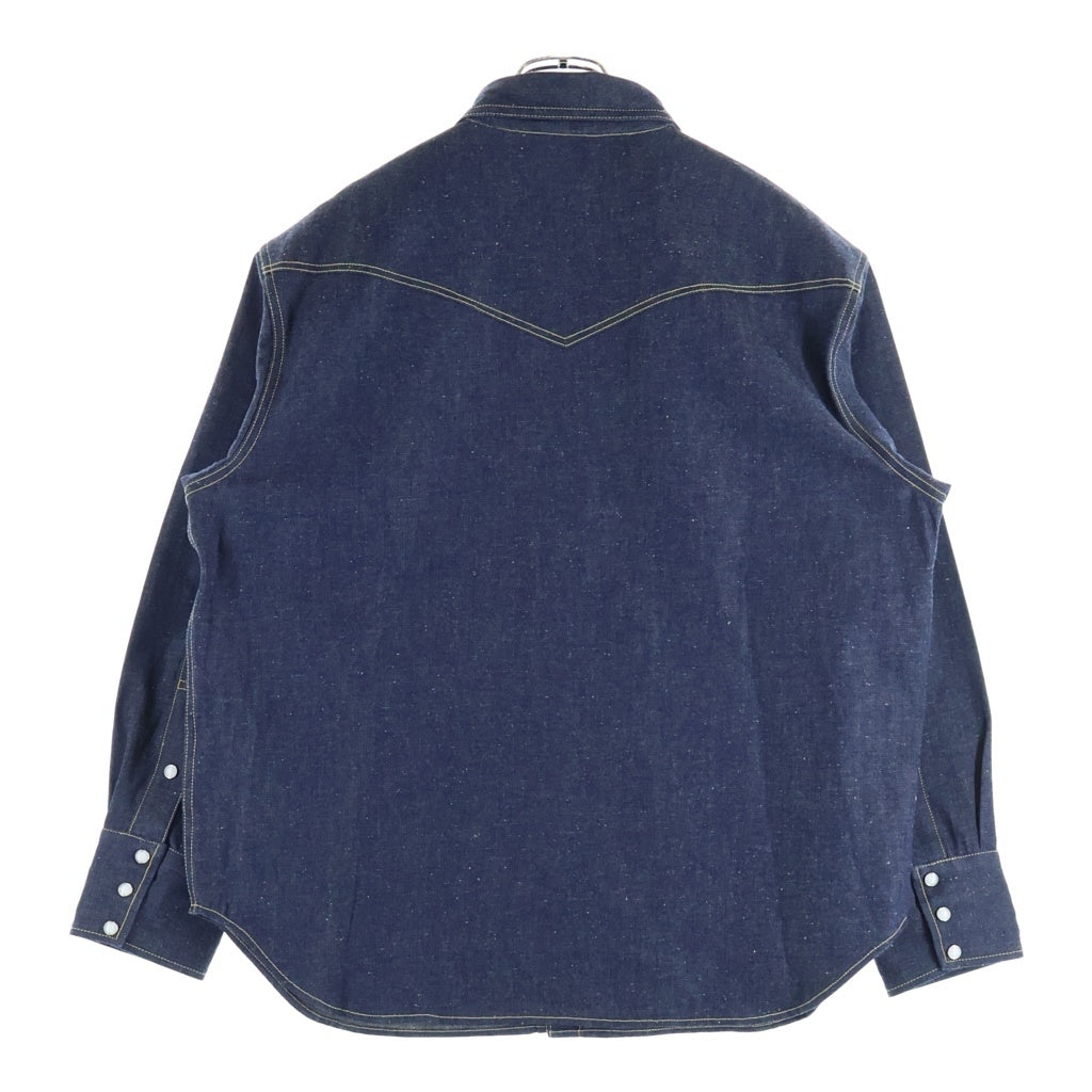 SAINT MICHAEL(セントマイケル) 26SS BerBerJin BBJ_DENIM SHIRT ベルベルジン リジットデニムシャツ インディゴ SM-MK8-0000-C43