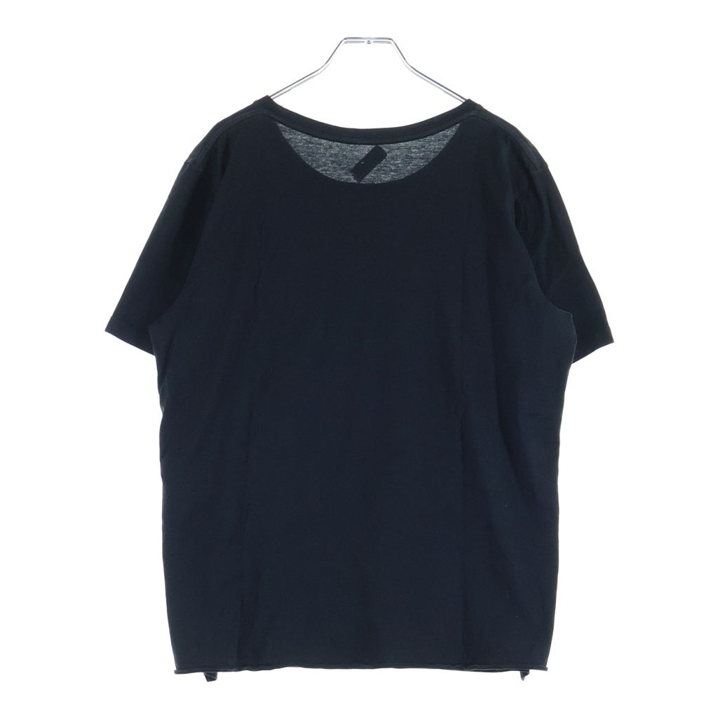 SAINT LAURENT PARIS(サンローランパリ) 21SS Small Logo Print Tee スモールロゴ プリント クルーネック半袖Tシャツカットソー ブラック 464572