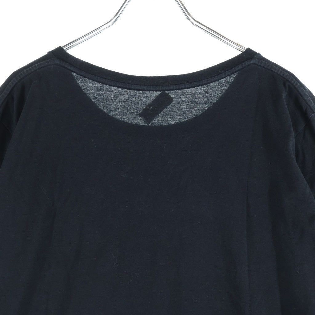 SAINT LAURENT PARIS(サンローランパリ) 21SS Small Logo Print Tee スモールロゴ プリント クルーネック半袖Tシャツカットソー ブラック 464572