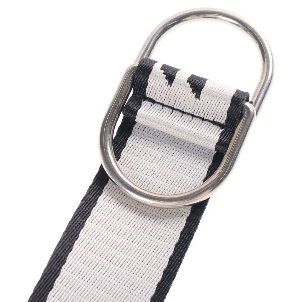 BALENCIAGA(バレンシアガ) LOGO D RING ロゴDリングベルト ブラック/ホワイト レディース