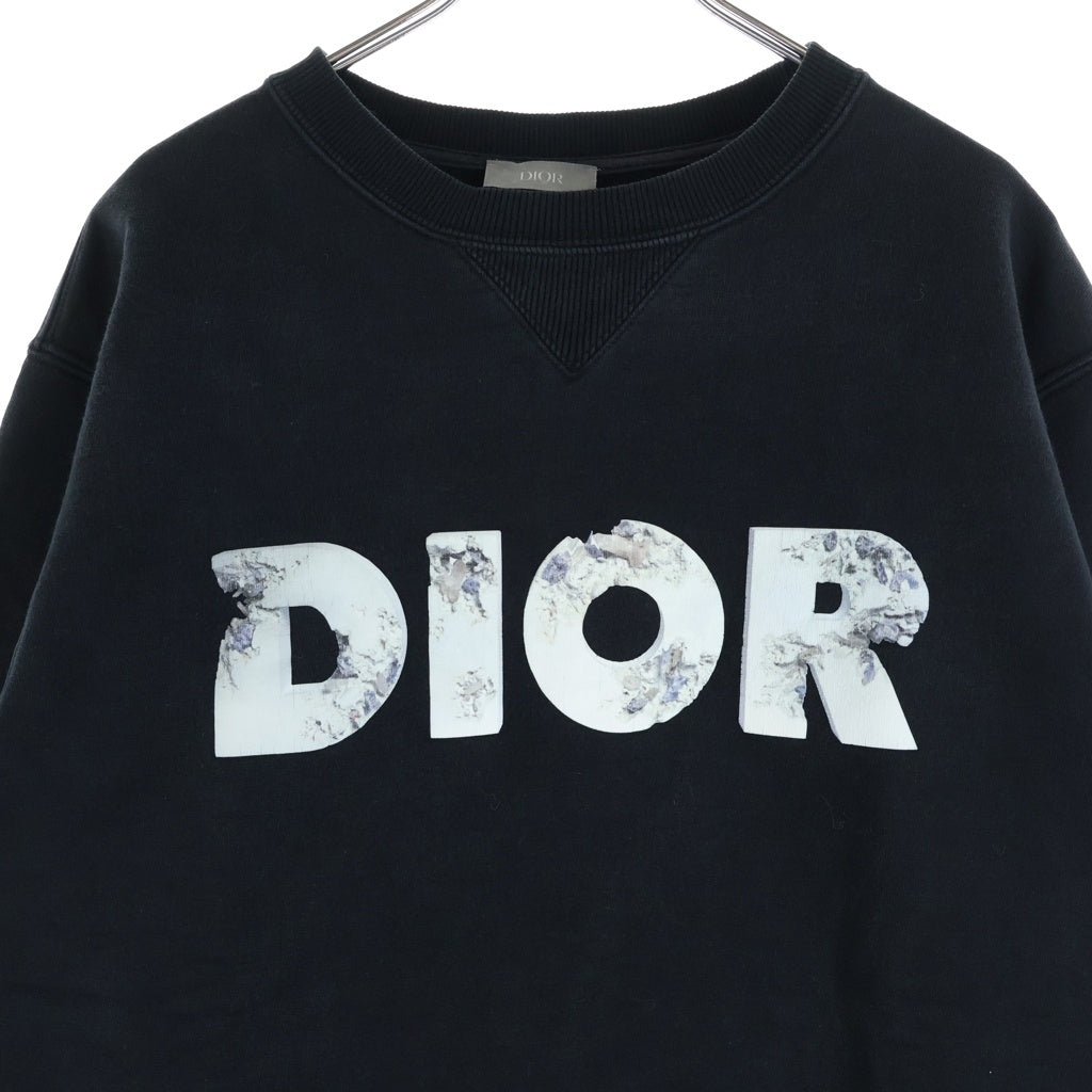 DIOR(ディオール) 20SS × DANIEL ARSHAM 3D LOGO SWEATSHIRT ダニエルアーシャム 3Dロゴ クルーネックスウェットトレーナー ブラック 023J604A0531