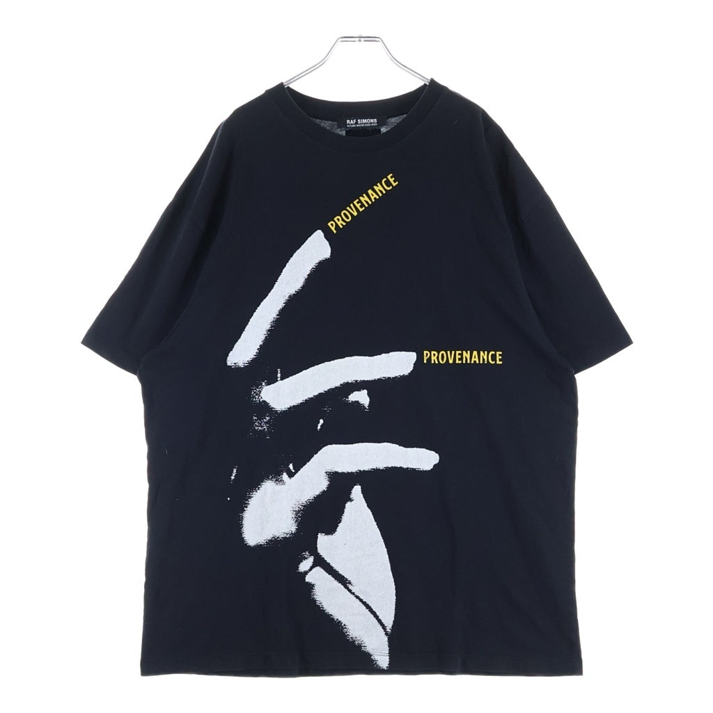 RAF SIMONS(ラフシモンズ) 22AW Nails Print Oversized T-Shirt 222-M133 ネイル プリント オーバーサイズ クルーネック半袖Tシャツカットソー ブラック
