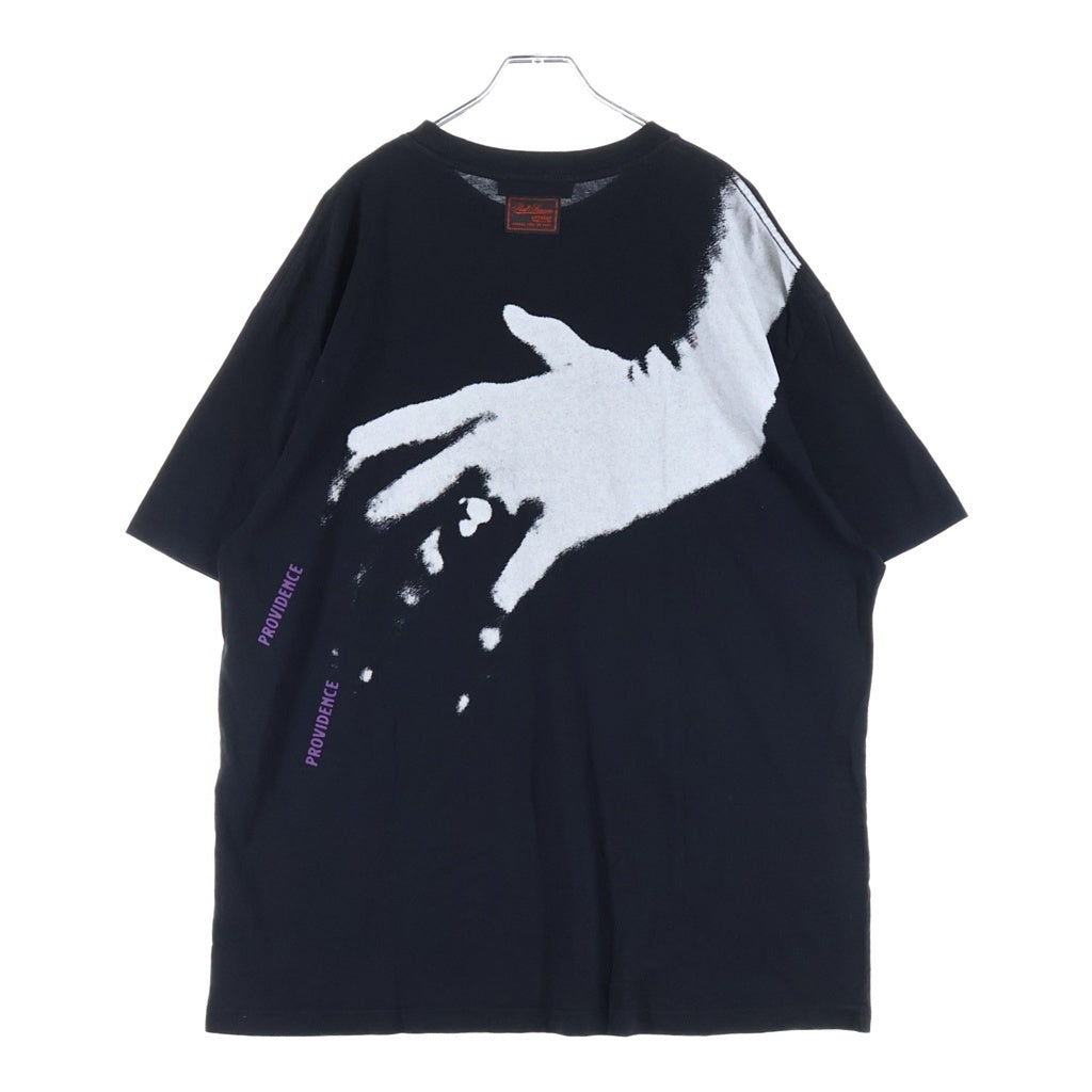 RAF SIMONS(ラフシモンズ) 22AW Nails Print Oversized T-Shirt 222-M133 ネイル プリント オーバーサイズ クルーネック半袖Tシャツカットソー ブラック