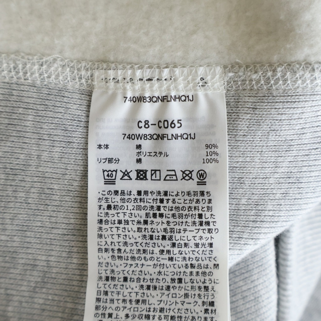 WACKO MARIA(ワコマリア) ×Champion オールドイングリッシュロゴプリント リバースウィーブ クルーネック長袖スウェット グレー C8-C065