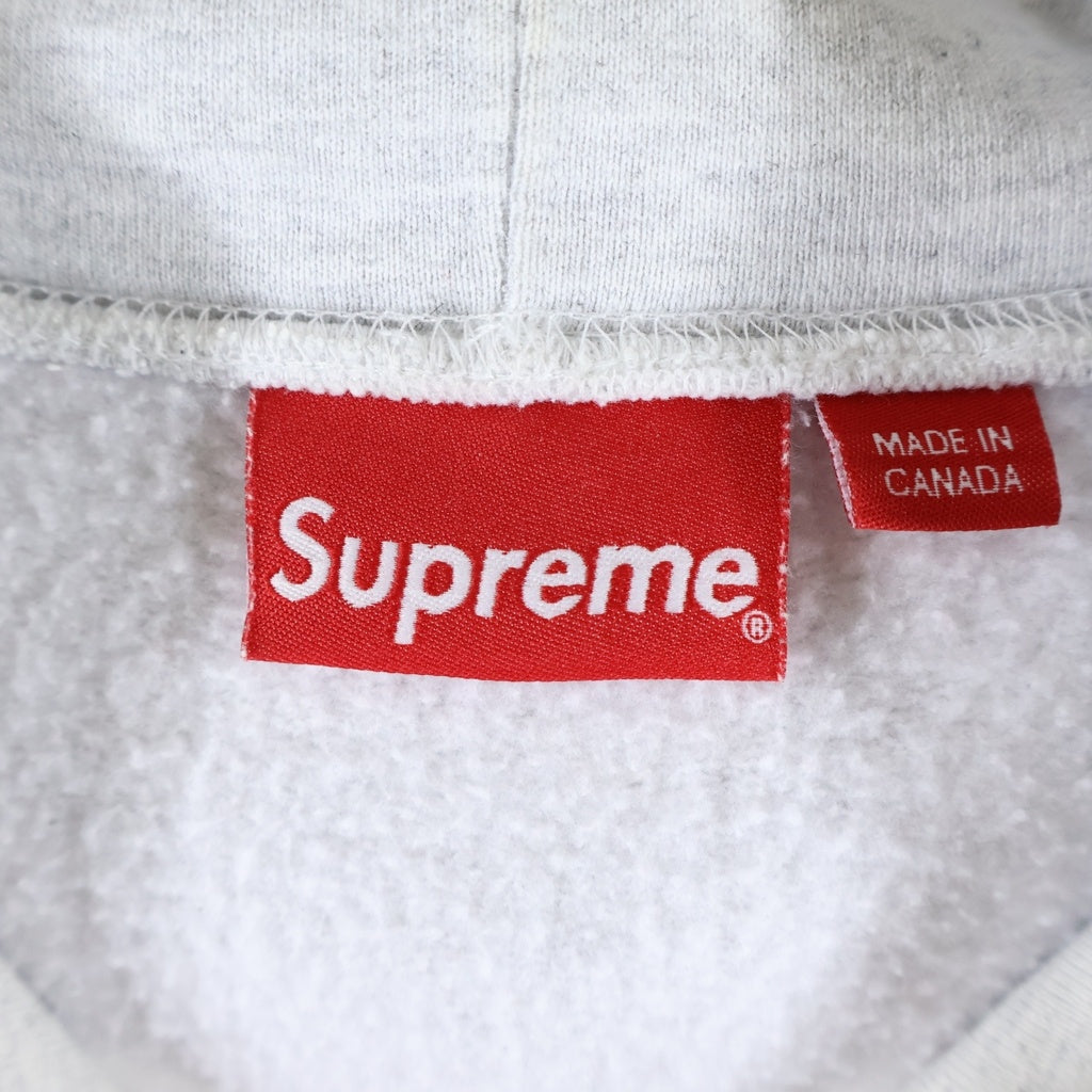 SUPREME(シュプリーム) Small Box Hooded Sweatshirt スモールボックスロゴ プルオーバーパーカーフーディー グレー