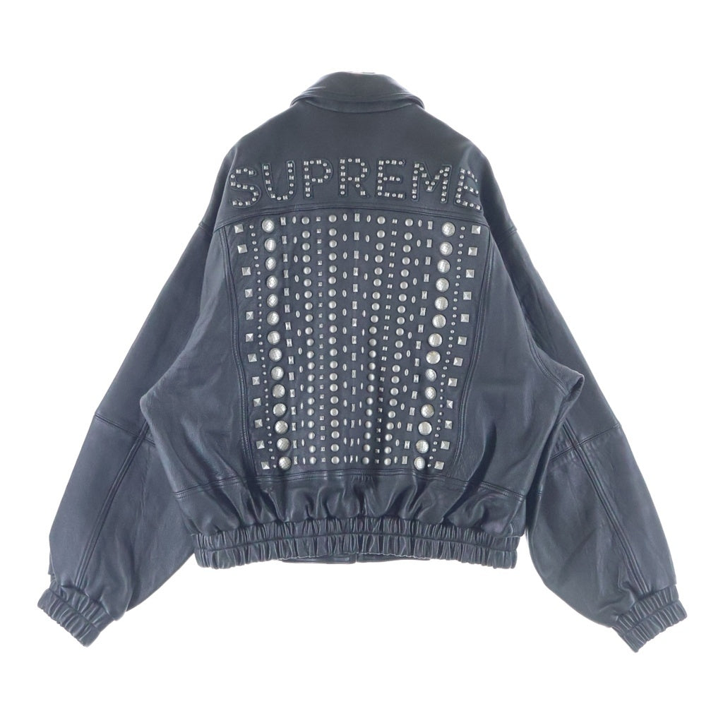 SUPREME(シュプリーム) 26SS Muluti Studed Leather Jacket マルチスタッズレザージャケット ブルゾンジャケット ブラック/シルバー