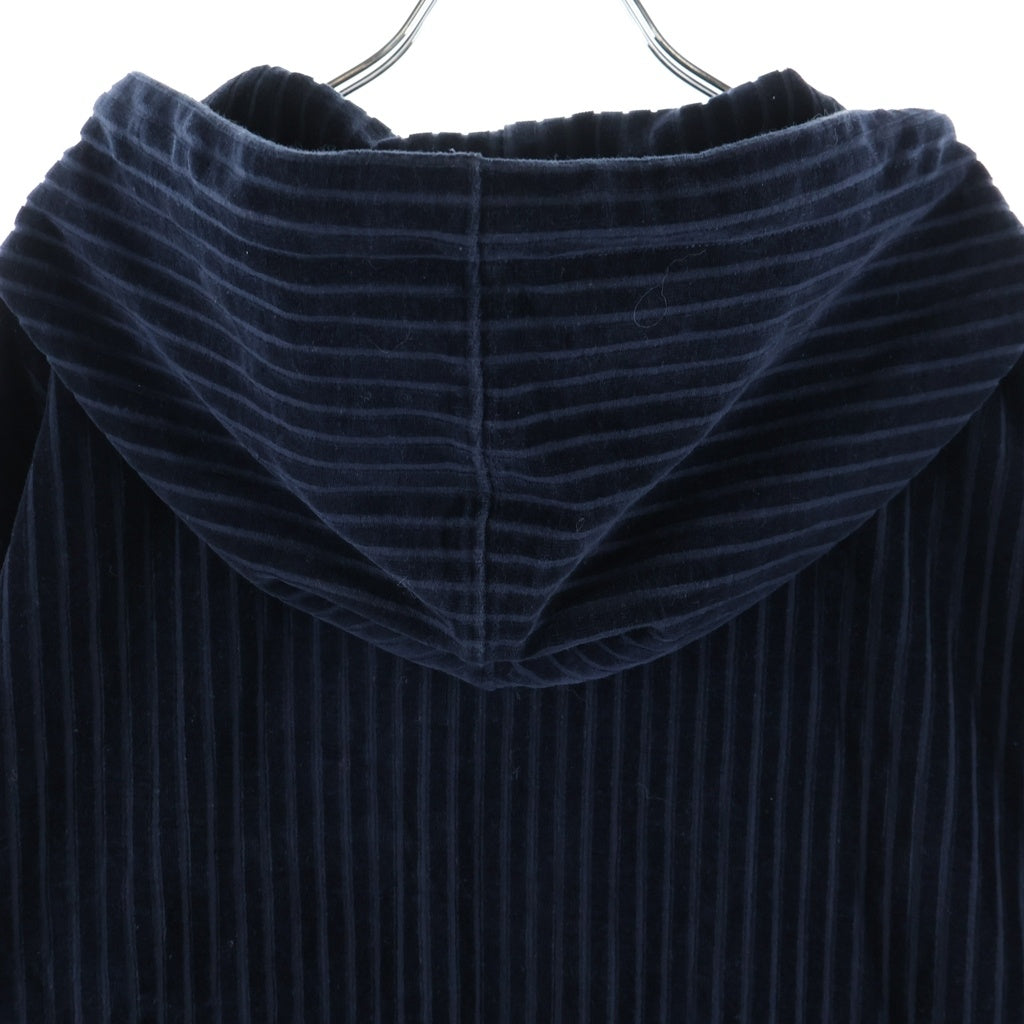 FENDI(フェンディ) 17AW ベルベット ジップアップパーカーフーディー ネイビー 12CPZ-24-1236