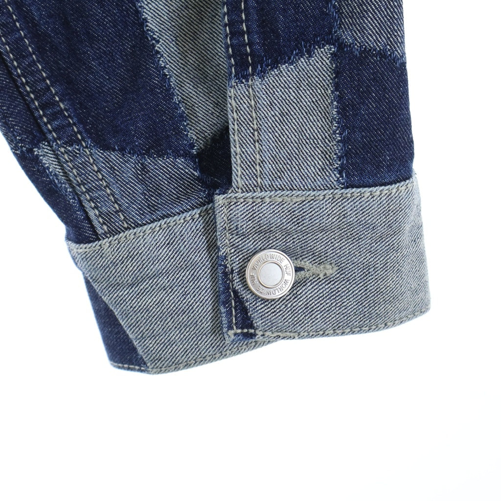 HUF(ハフ) PATCHWORK DENIM JACKET パッチワーク デニムジャケット Gジャン トラッカージャケット インディゴ SP25 JK00426