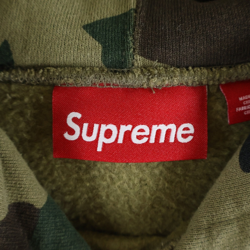 SUPREME(シュプリーム) 25SS Team 94 Hooded Sweatshirt Camo チーム94 フーデッドスウェットシャツ カモ柄 迷彩 プルオーバーパーカーフーディー グリーン