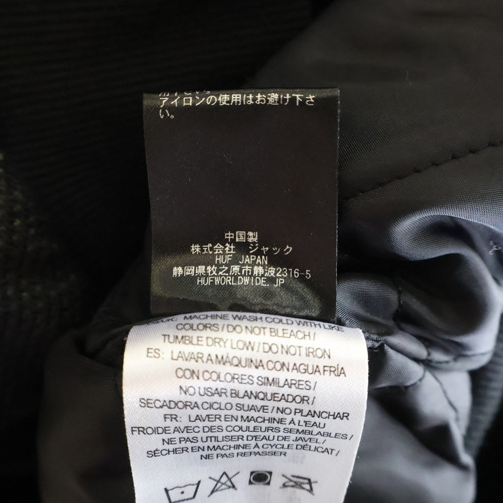 HUF(ハフ) ×Bronze56K BRONZE BAJA WORK JACKET ブロンズ56ケイ ワークジャケット ジップアップフーディ ブラック/ブルー JK00468
