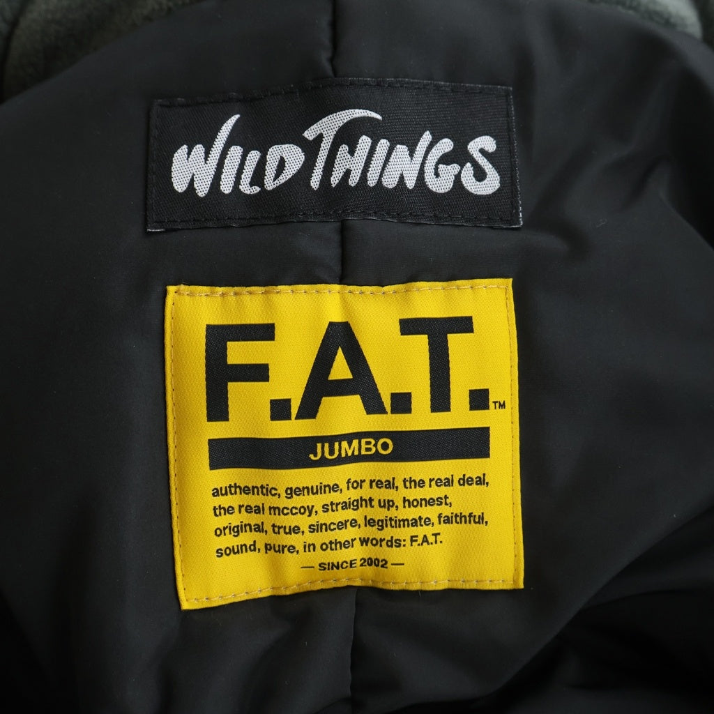 FAT(エフエーティー) ×WILDTHINGS ワイルドシングス 中綿ジャケット ブルゾンジャケット グレー F32320‐JK01-AB