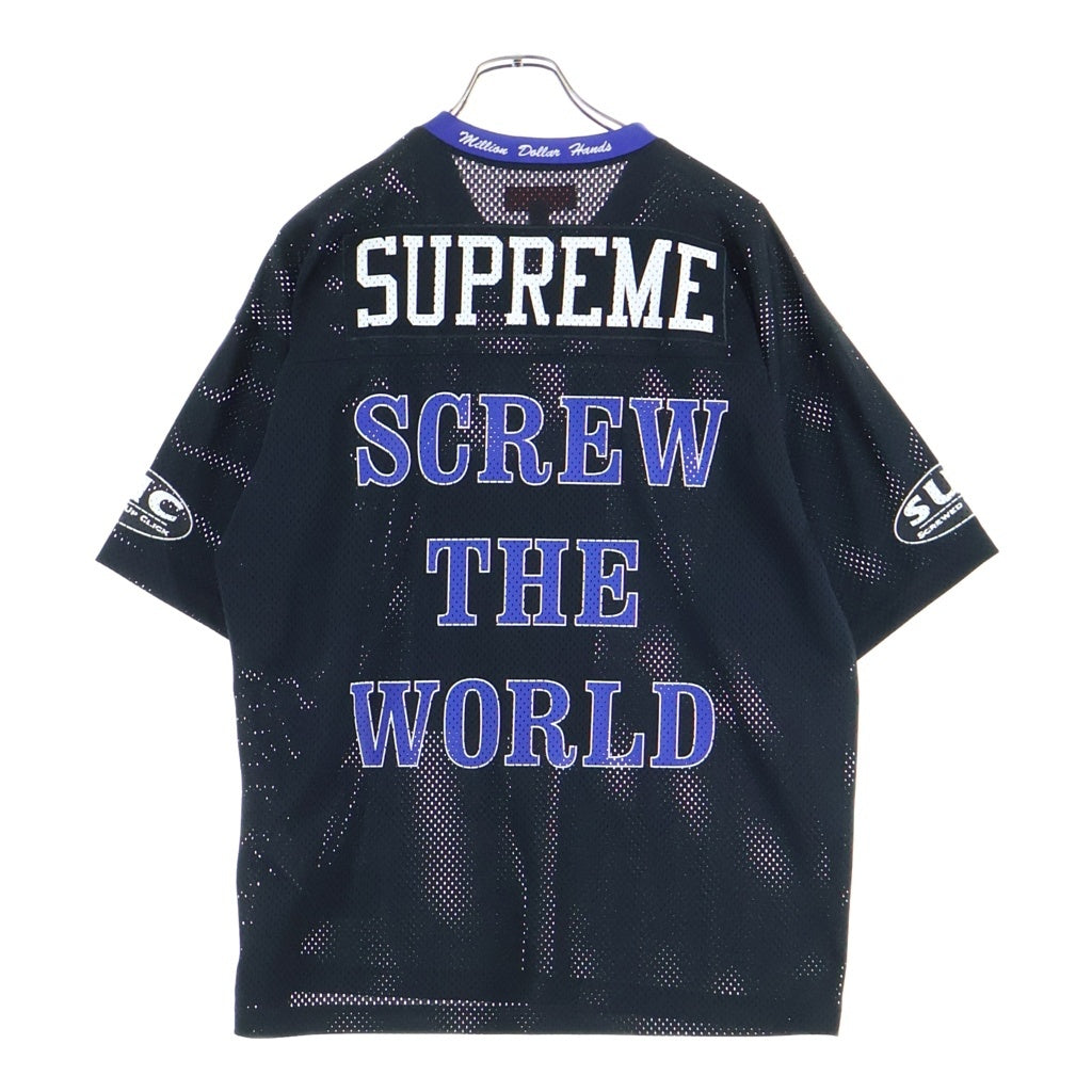 SUPREME(シュプリーム) 26SS x DJ Screw Football Jersey ×DJスクリュー フットボール半袖ジャージー ゲームシャツ ブラック
