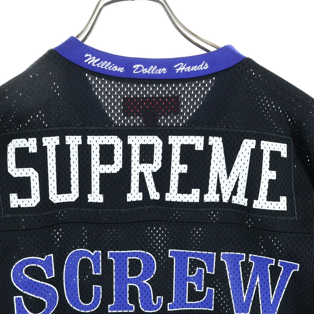 SUPREME(シュプリーム) 26SS x DJ Screw Football Jersey ×DJスクリュー フットボール半袖ジャージー ゲームシャツ ブラック