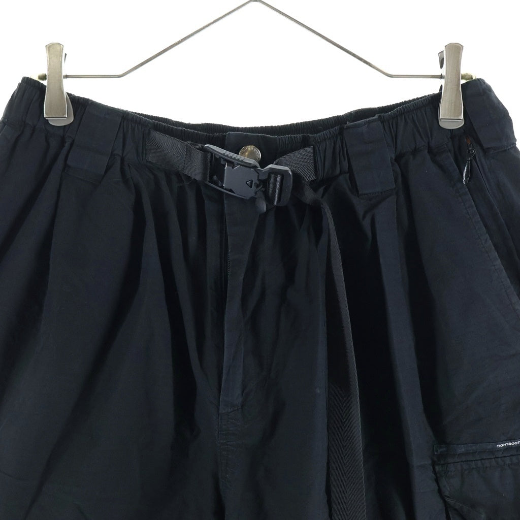 TIGHTBOOTH(タイトブース) 23SS RIPSTOP CARGO SHORTS リップストップカーゴショーツ ハーフパンツ ブラック SS23-B02