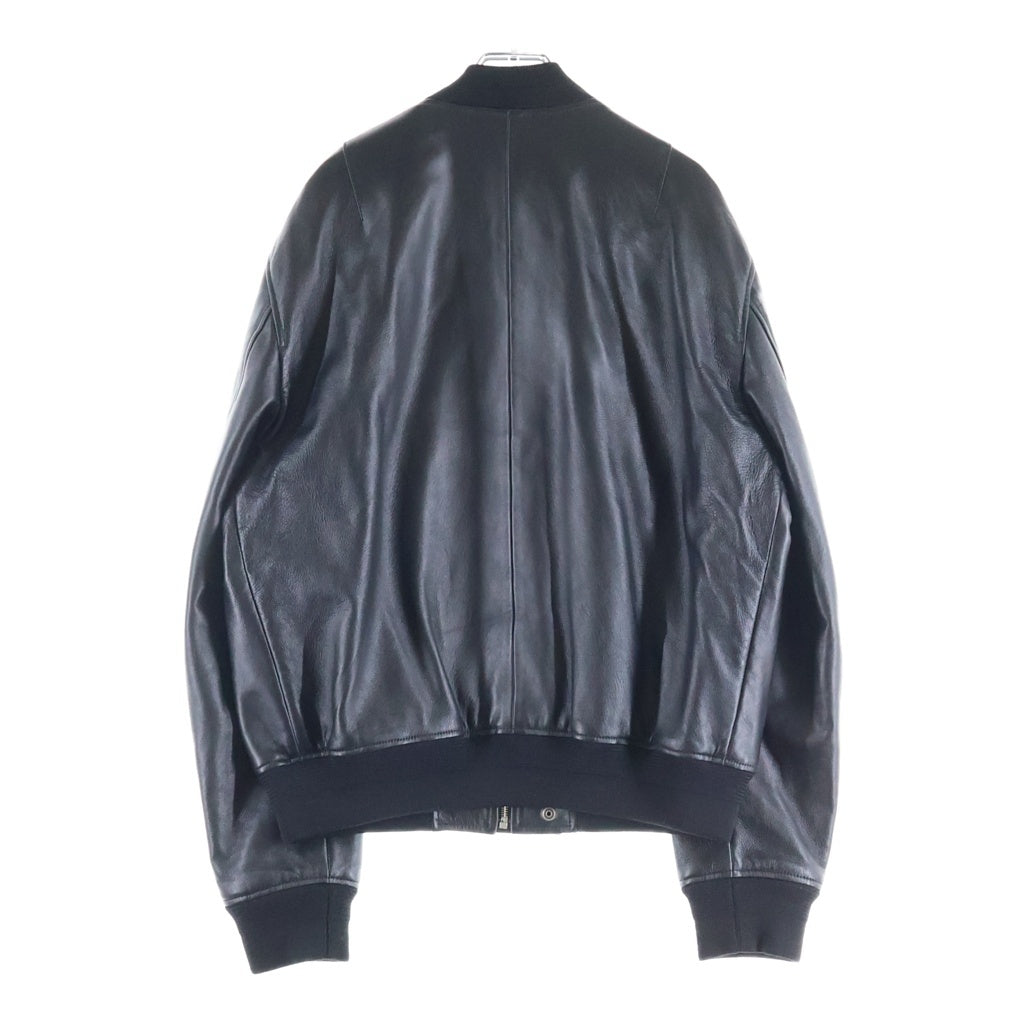 SAINT LAURENT PARIS(サンローランパリ) Lambskin MA-1 Bomber Jacket ラムスキン ボンバージャケット レザー ブルゾン ブラック 500952 YCBX2