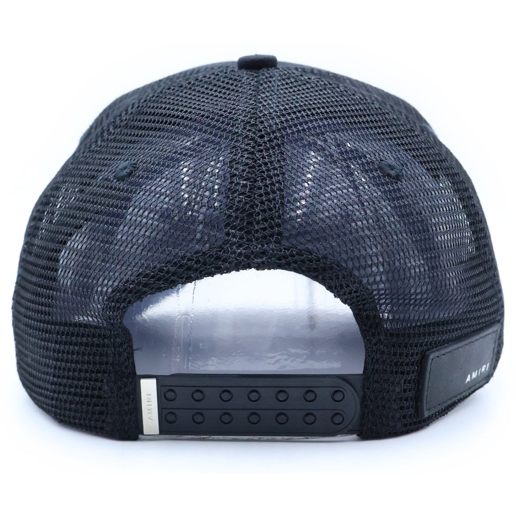 AMIRI(アミリ) ARTS DISTRICT TRUCKER HAT メッシュトラッカーベースボールキャップ 帽子 ブラック PXMAH001