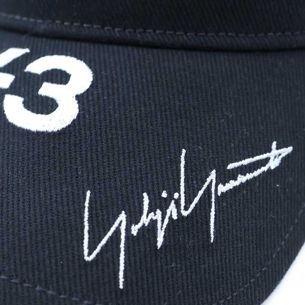 Y-3(ワイスリー) ×MERCEDES-AMG PETRONAS FORMULA 1 TEAM PODIUM CAP メルセデスベンツ ロゴ刺? メッシュトラッカーベースボールキャップ 帽子 ブラック KR0352