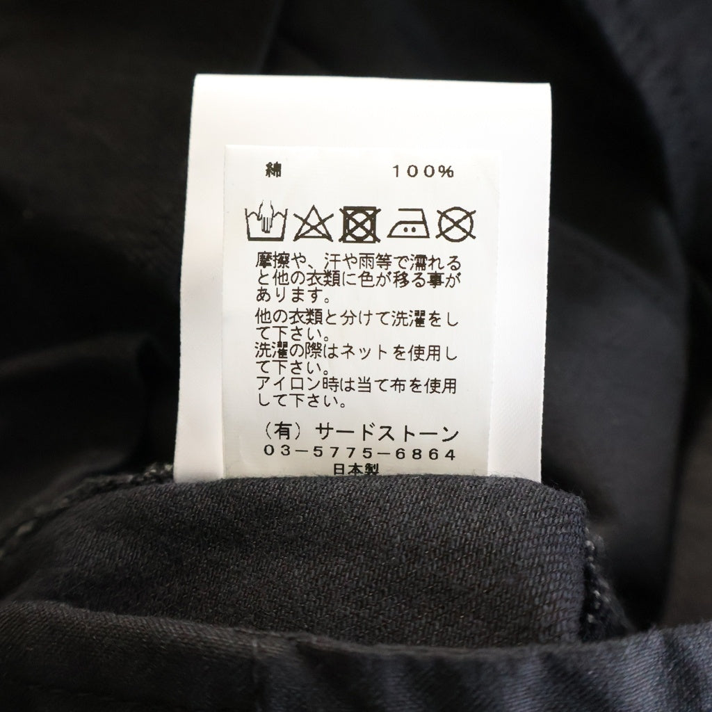 JULIUS(ユリウス) 24AW 10oz Denim Wide Pants 10オンス ワイドストレートデニムパンツ ジーンズ ブラック 867PAM8-BK
