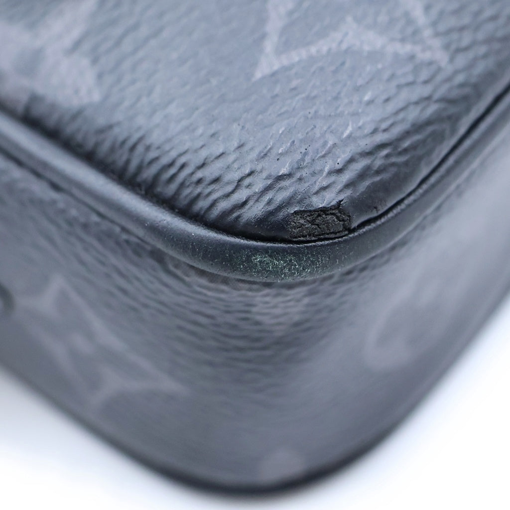 LOUIS VUITTON(ルイヴィトン) モノグラム エクリプス ポシェット ヴォルガ セカンドバッグ ブラック M68321